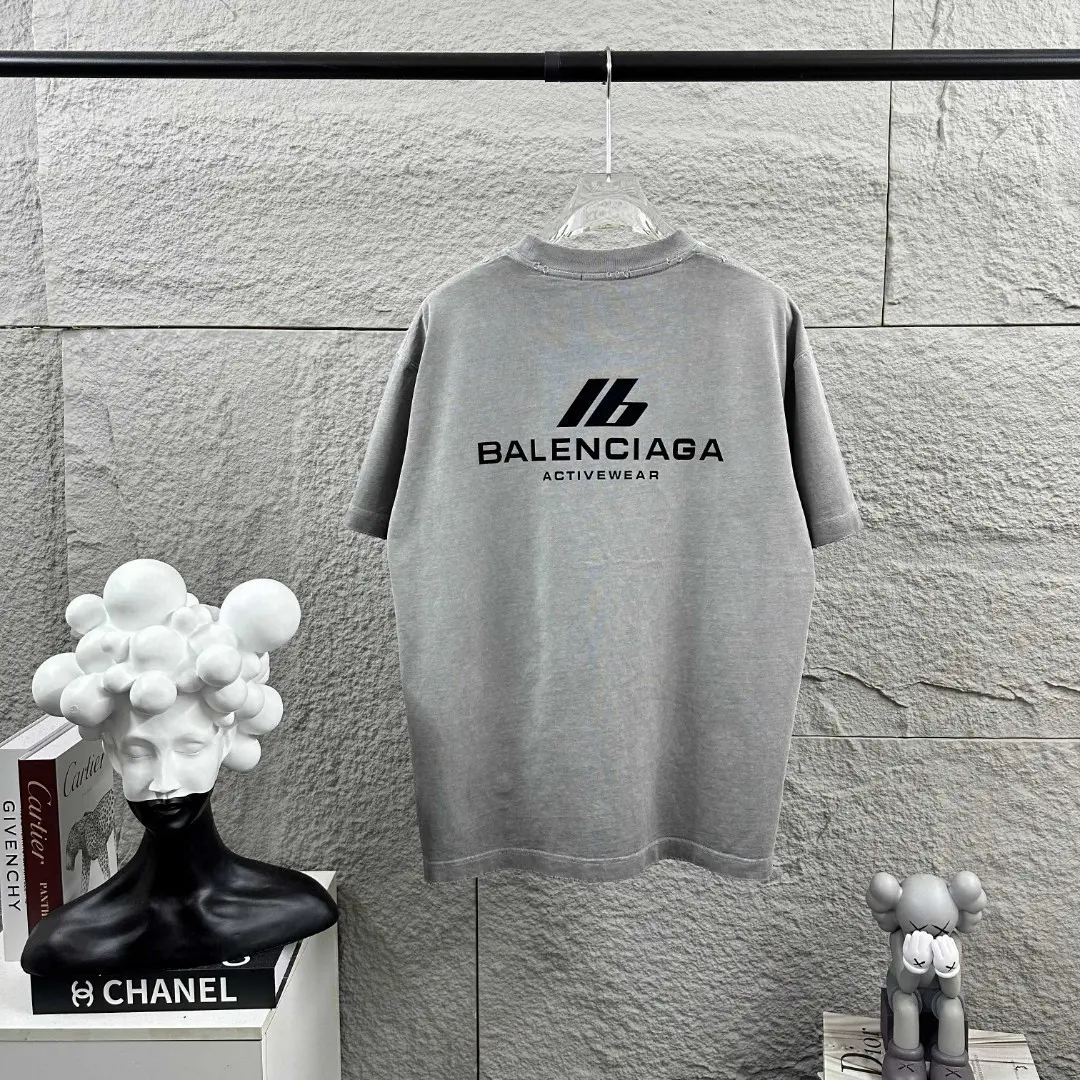 Logo-Flocked Distressed Washed Cotton T-Shirt D14512494