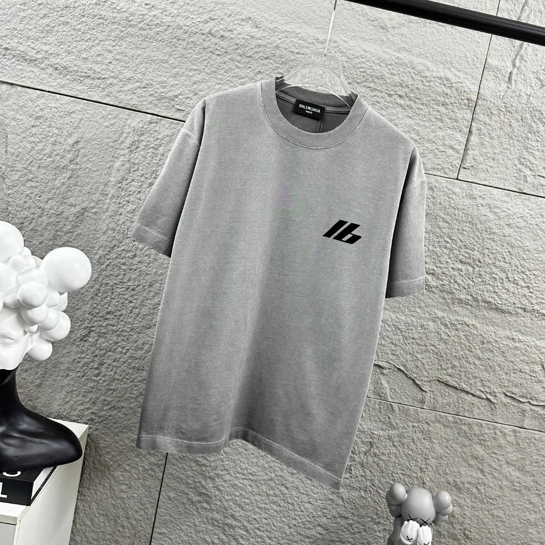 Logo-Flocked Distressed Washed Cotton T-Shirt D14512494 — view 3