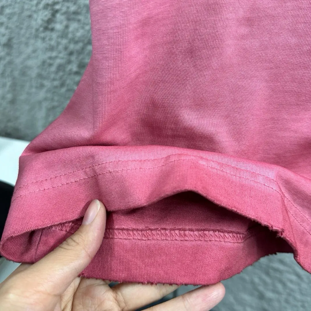Logo Flocked Distressed Cotton T-Shirt D14512490 — view 6