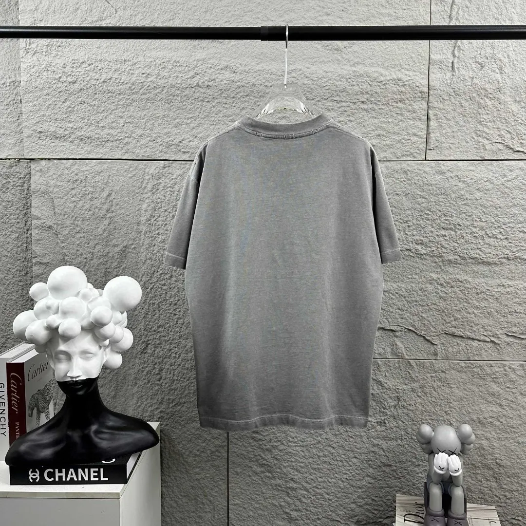Distressed Logo-Embellished Cotton T-Shirt D14512485 — view 8
