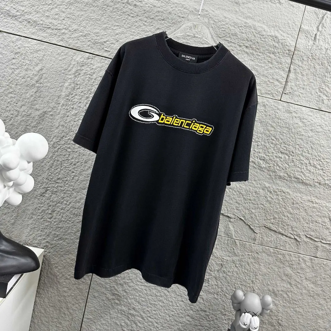 Logo Embellished Distressed Cotton T-Shirt D14512487 — view 2
