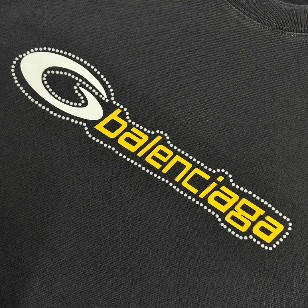 Logo Embellished Distressed Cotton T-Shirt D14512487 — view 9