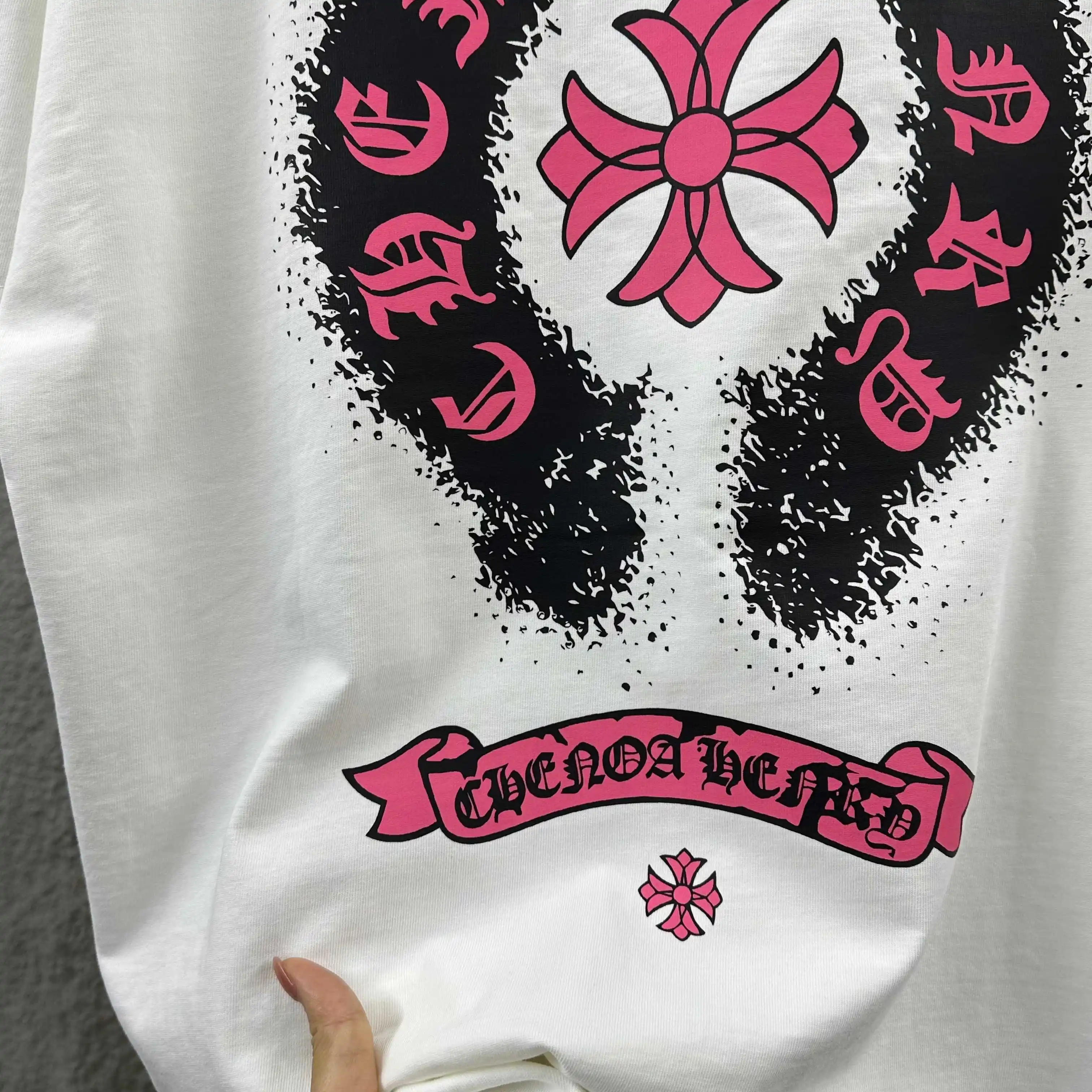 Distressed Logo Graphic Cotton T-Shirt D14512504 — view 6