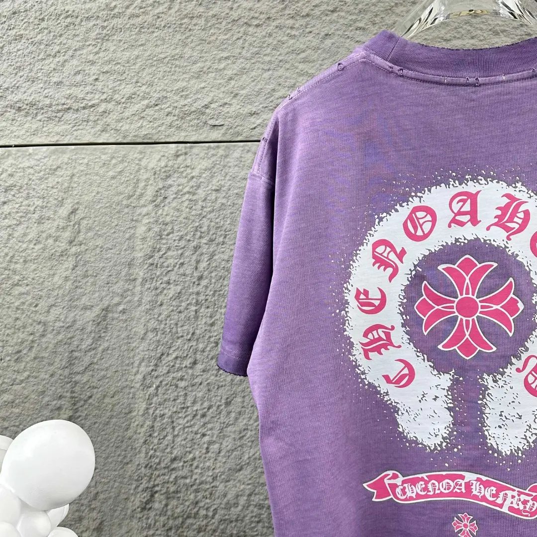 Chrome Hearts Distressed Logo Print T-Shirt D14519639 — view 4