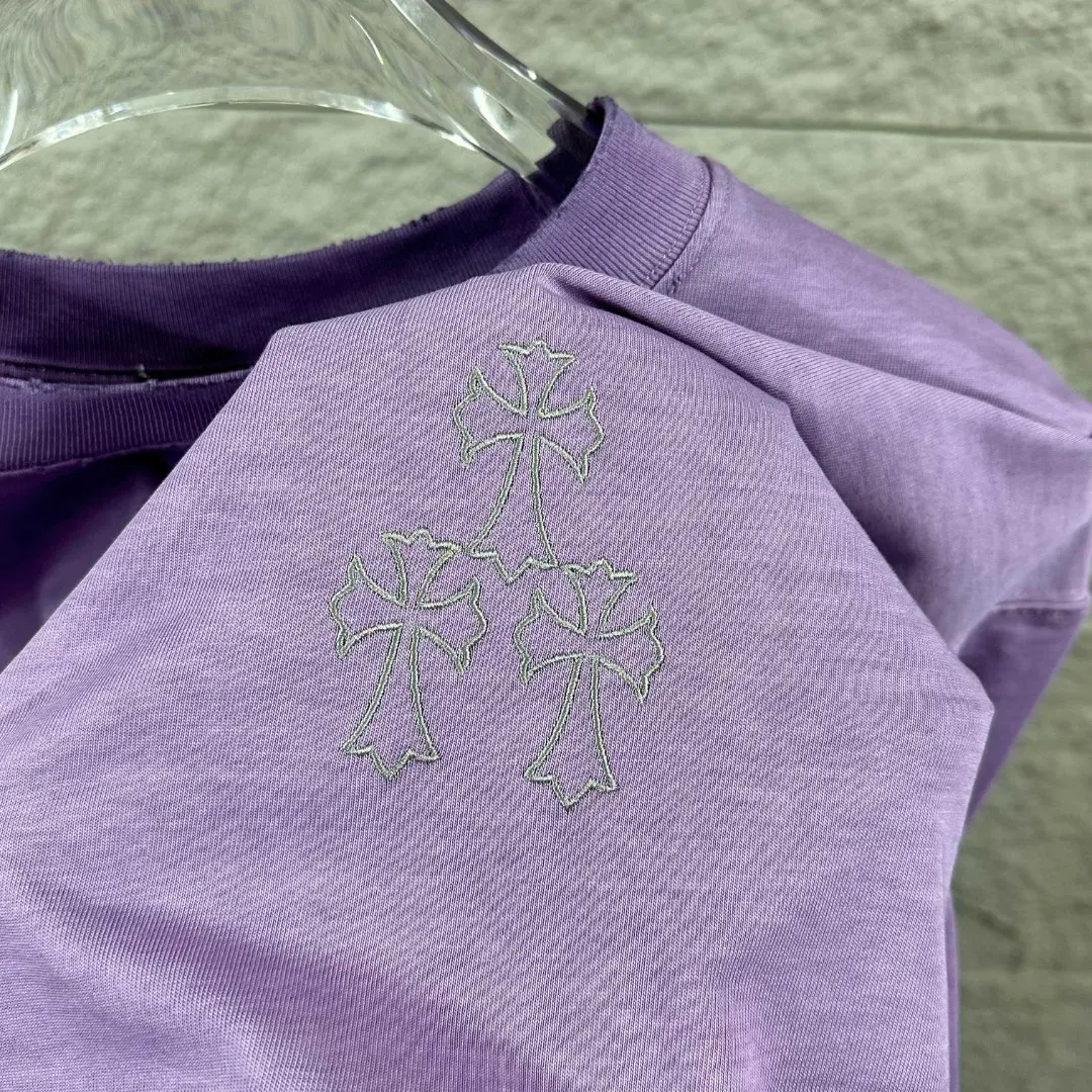 Chrome Hearts Distressed Logo Print T-Shirt D14519639 — view 6
