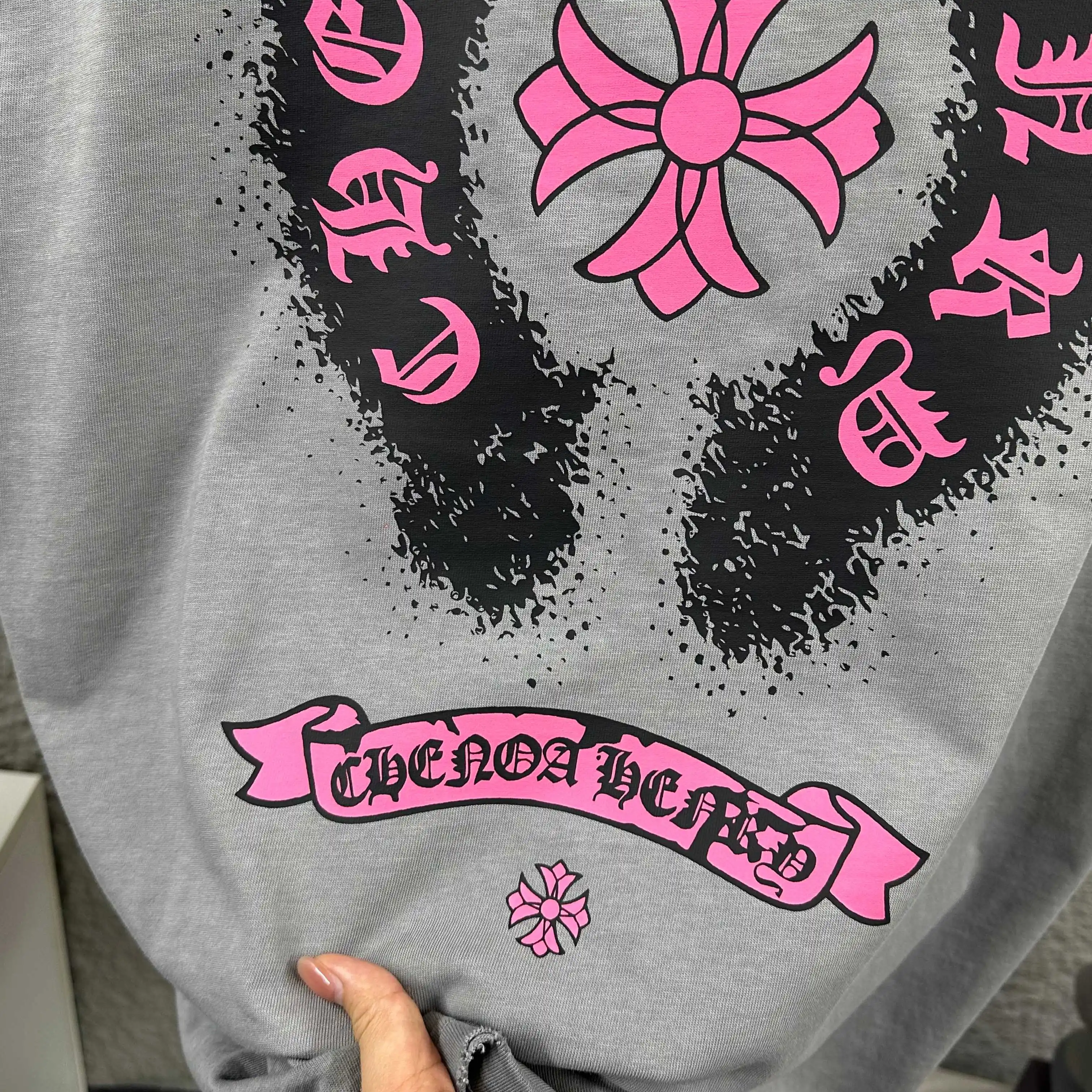 Distressed Logo Print Cotton T-Shirt D14512506 — view 7