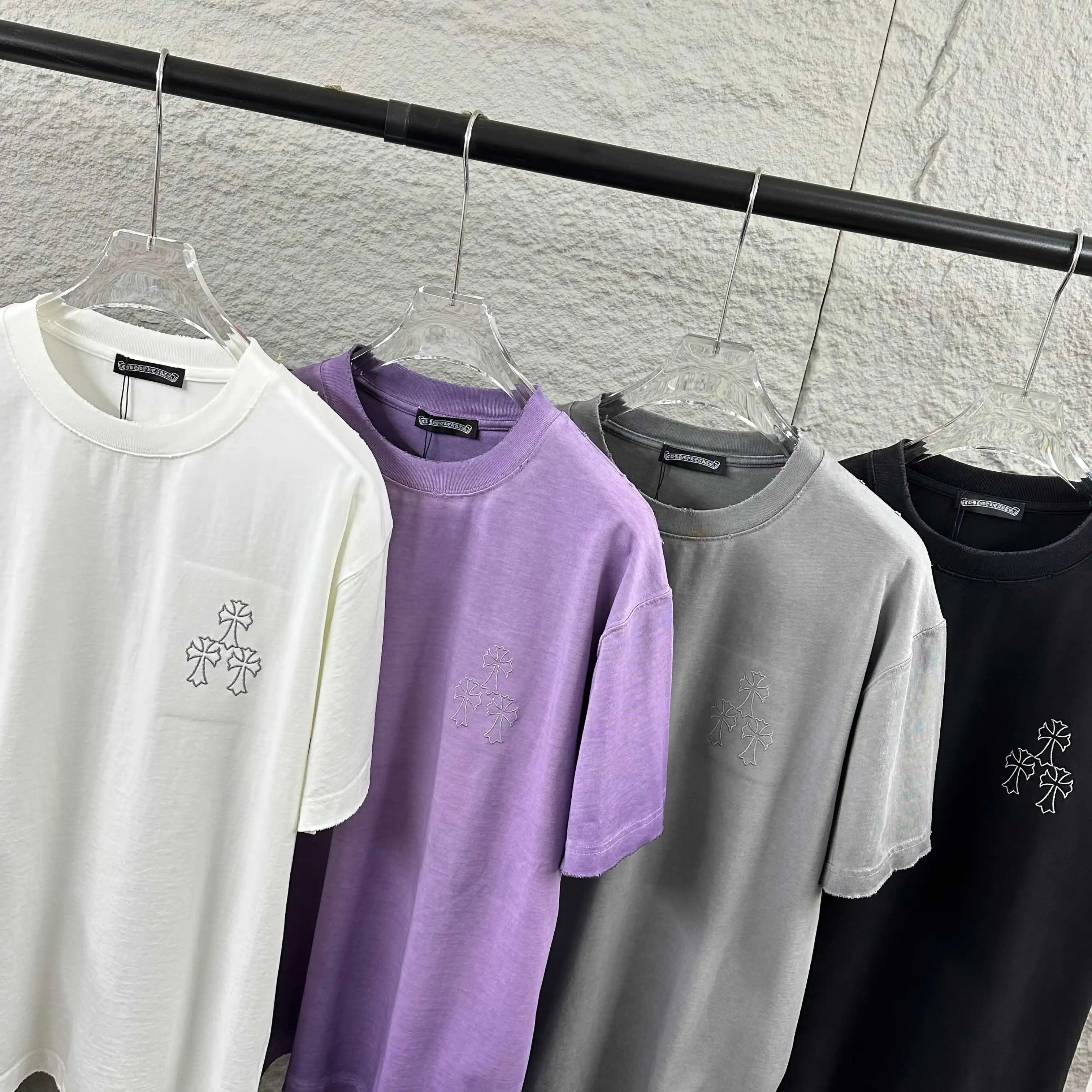 Distressed Logo Print Cotton T-Shirt D14512506 — view 8