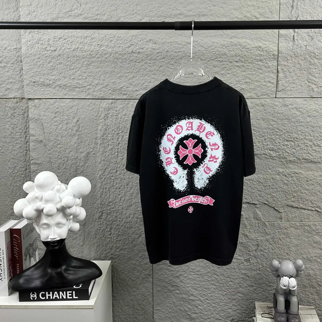 Distressed Logo Graphic Cotton T-Shirt D14519637