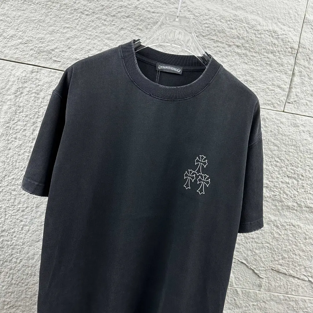 Distressed Logo Graphic Cotton T-Shirt D14519637 — view 3