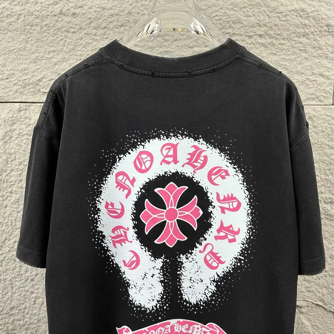 Distressed Logo Graphic Cotton T-Shirt D14519637 — view 5