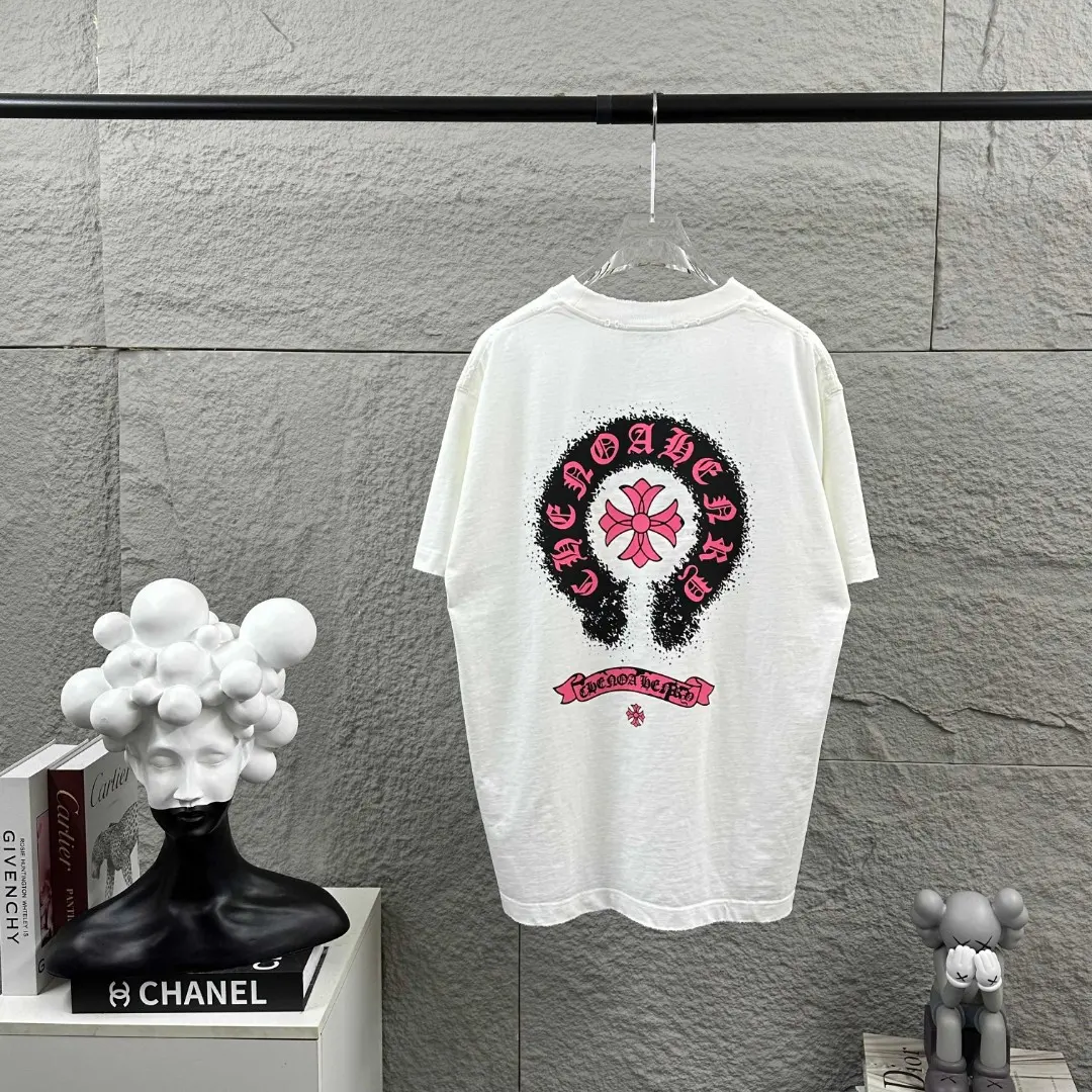 Distressed Logo Print Cotton T-Shirt D14519636