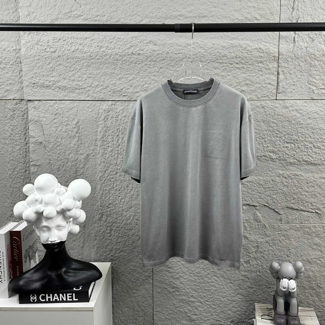 Distressed Logo Print Cotton T-Shirt D14519638 — view 2