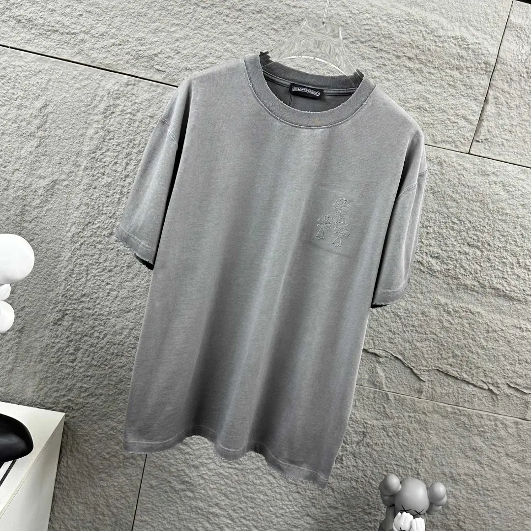 Distressed Logo Print Cotton T-Shirt D14519638 — view 3