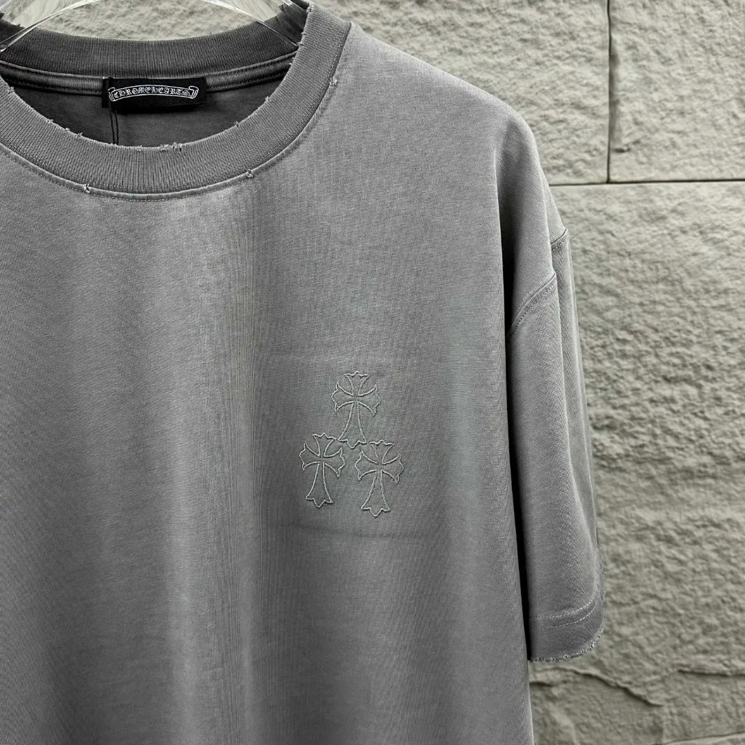 Distressed Logo Print Cotton T-Shirt D14519638 — view 4