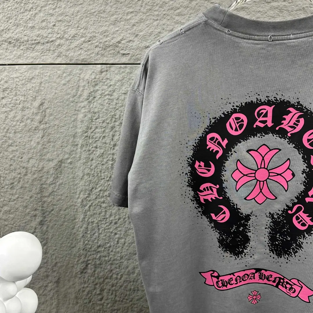 Distressed Logo Print Cotton T-Shirt D14519638 — view 6