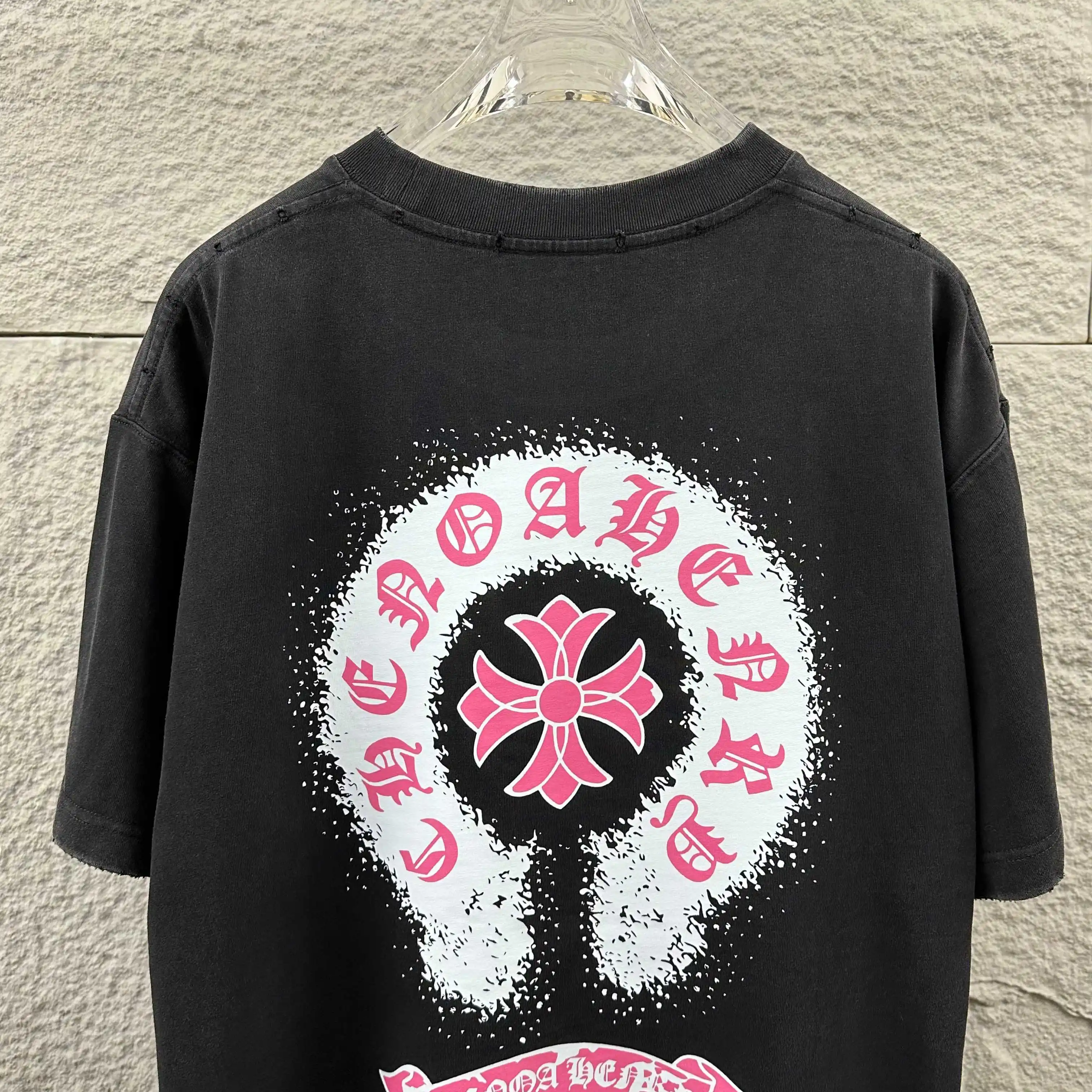Distressed Graphic Print Cotton T-Shirt D14512505 — view 5