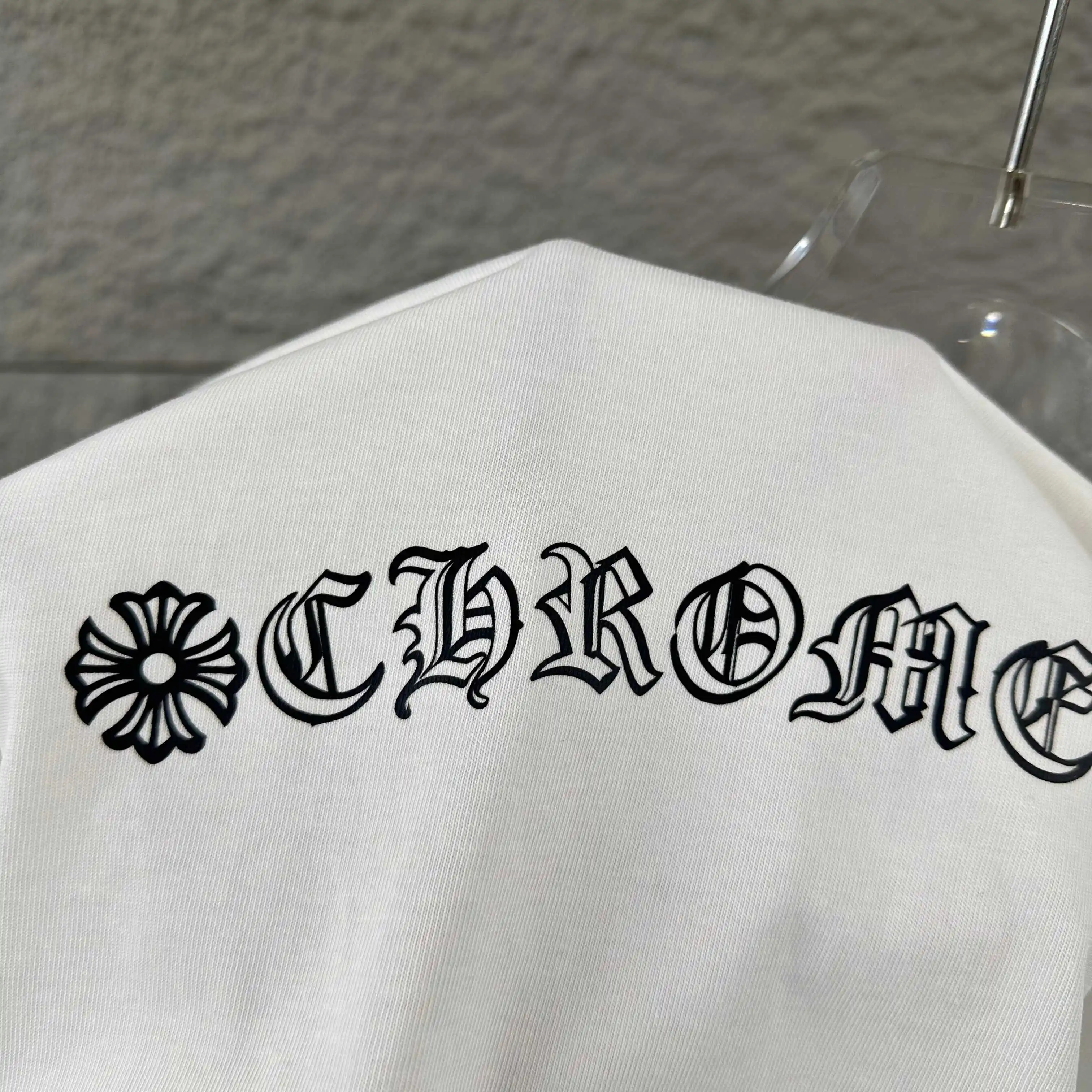 Distressed Logo Embroidery Cotton T-Shirt D14519627 — view 11