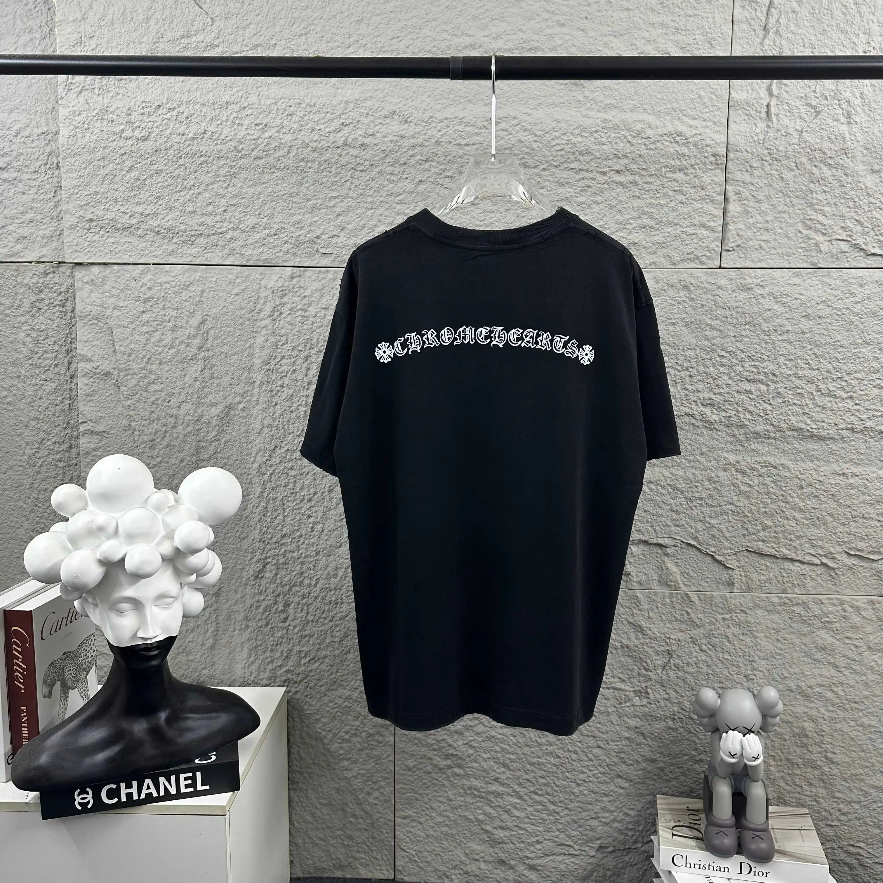 Embroidered Logo Washed Cotton T-Shirt D14519628 — view 2