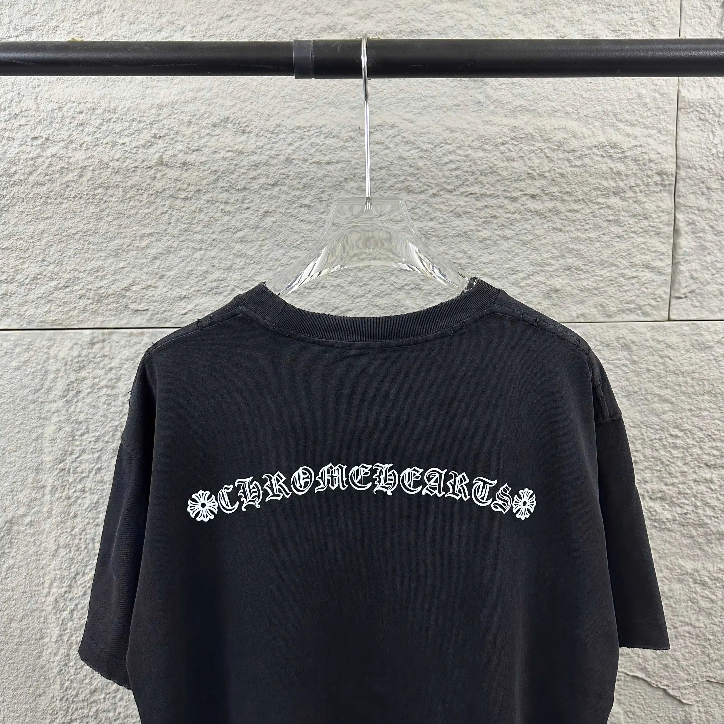 Embroidered Logo Washed Cotton T-Shirt D14519628 — view 11