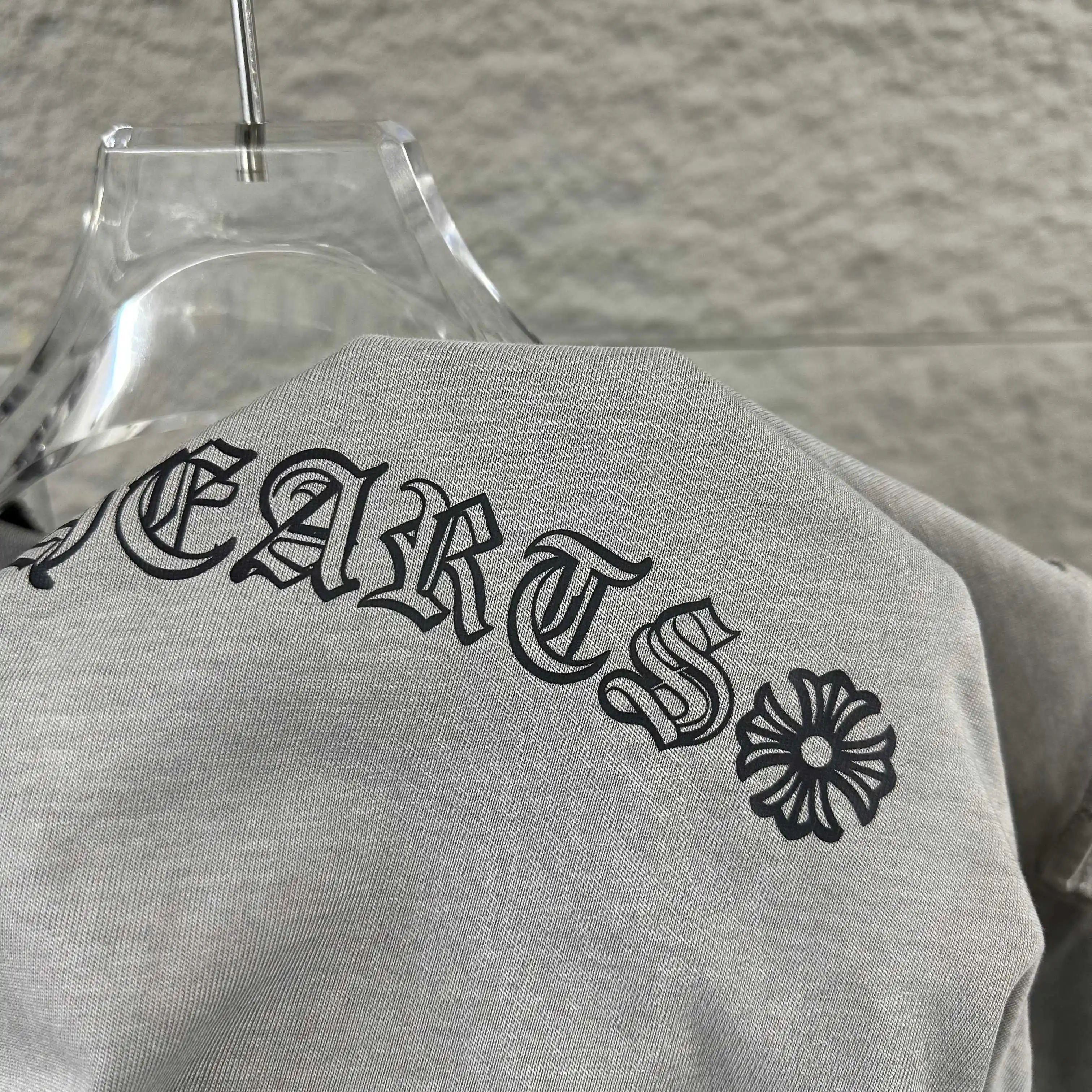 Embroidered Distressed Cotton T-Shirt D14519629 — view 8