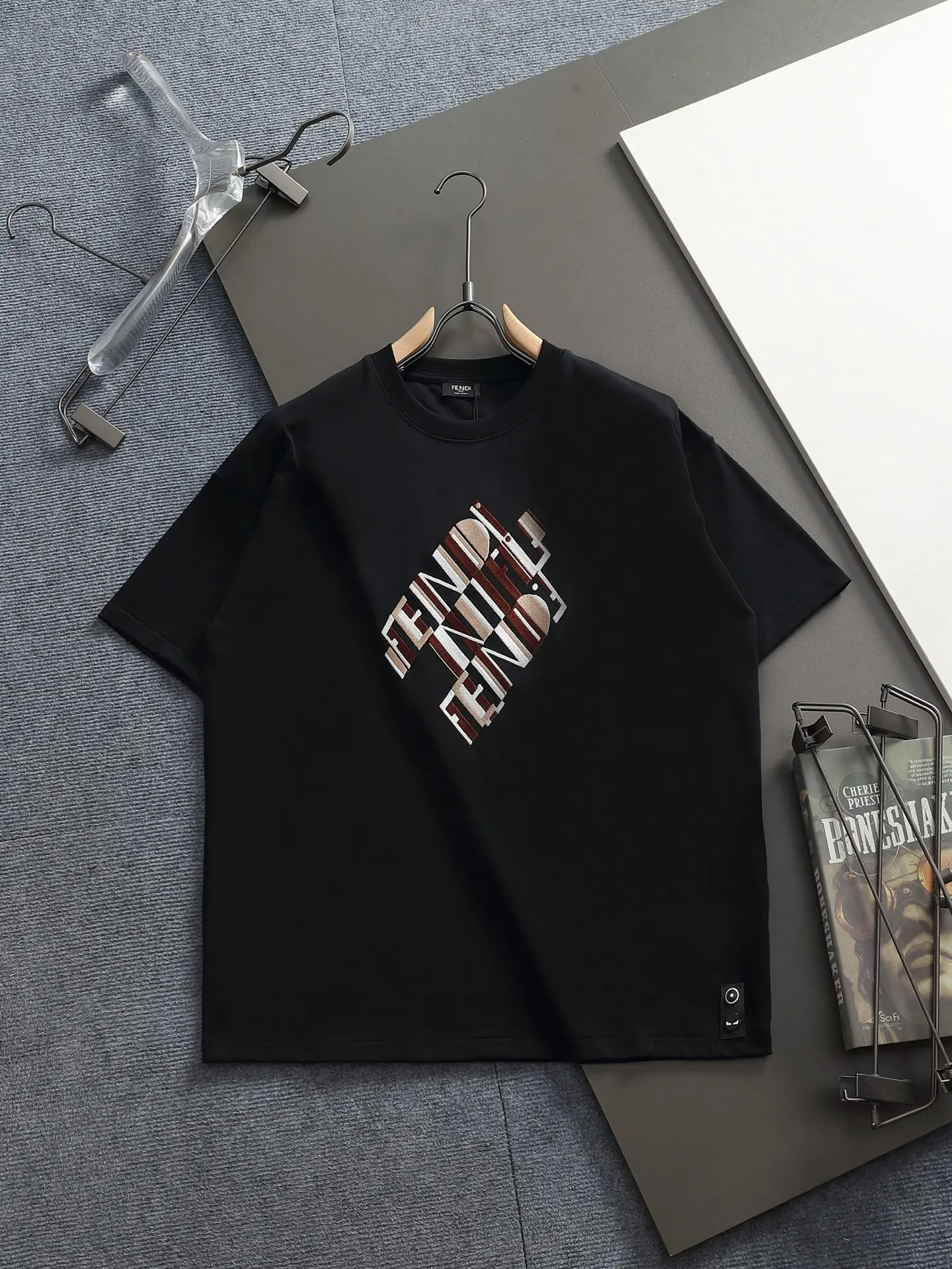 Logo Embroidered Cotton-Jersey T-Shirt D14514414