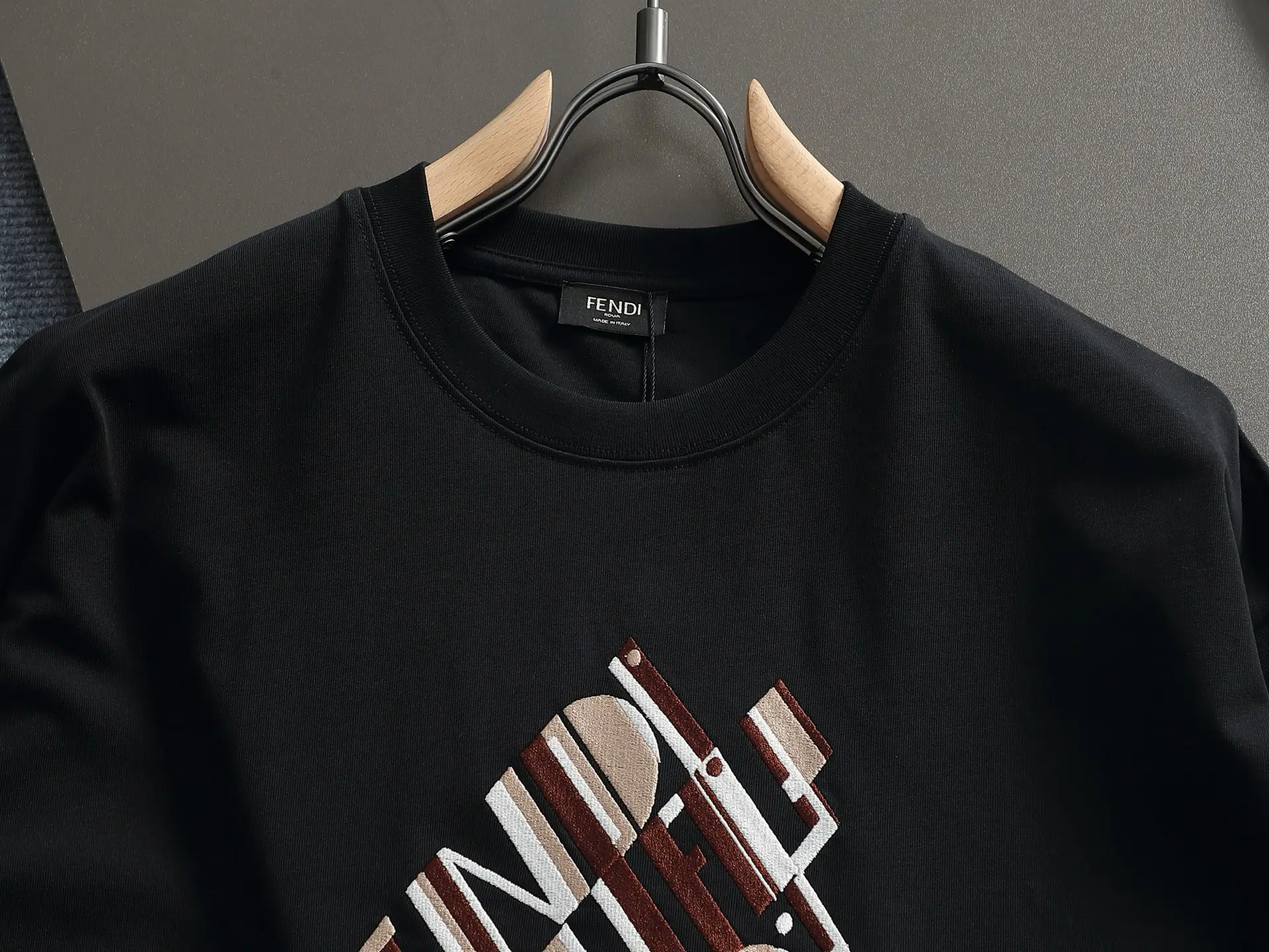 Logo Embroidered Cotton-Jersey T-Shirt D14514414 — view 2