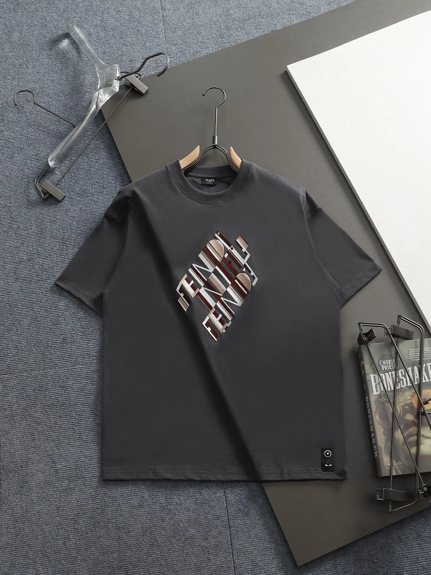 Logo-Embroidered Cotton-Jersey T-Shirt D14514415