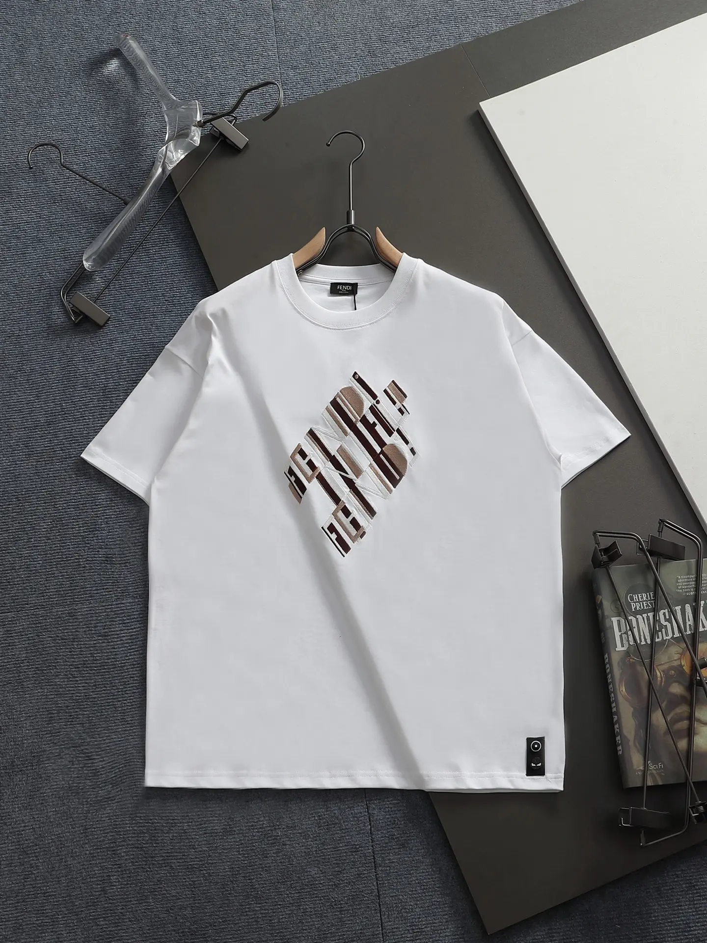 Logo Embroidered Cotton-Jersey T-Shirt D14514416