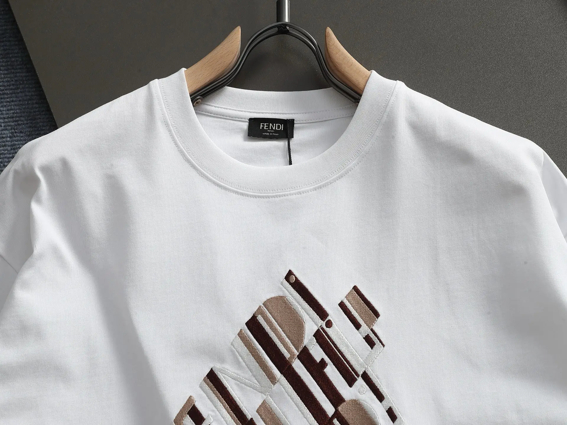 Logo Embroidered Cotton-Jersey T-Shirt D14514416 — view 2
