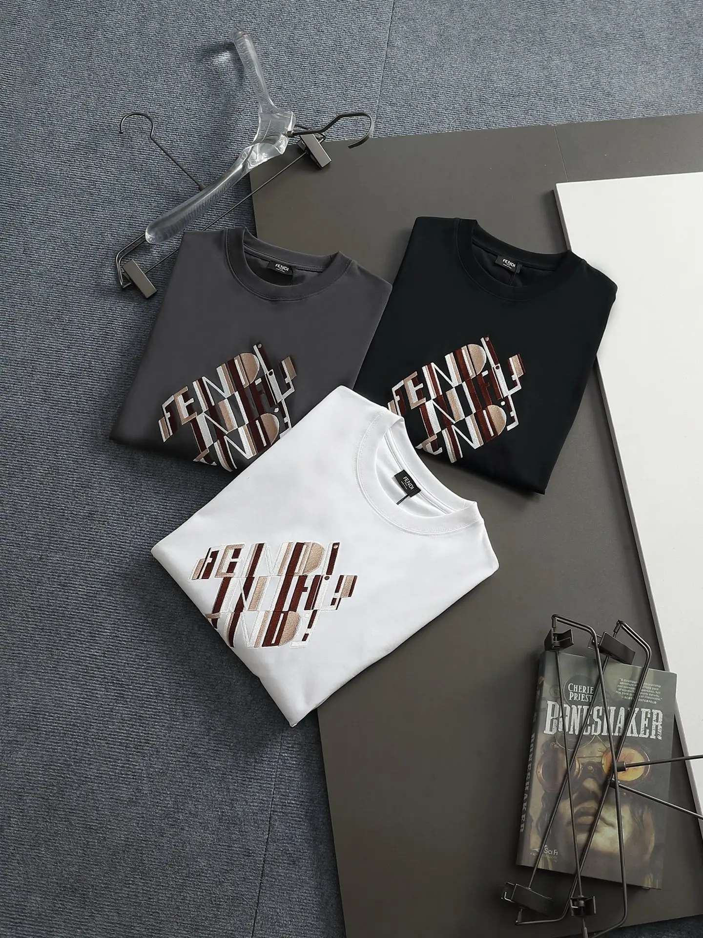 Logo Embroidered Cotton-Jersey T-Shirt D14514416 — view 12