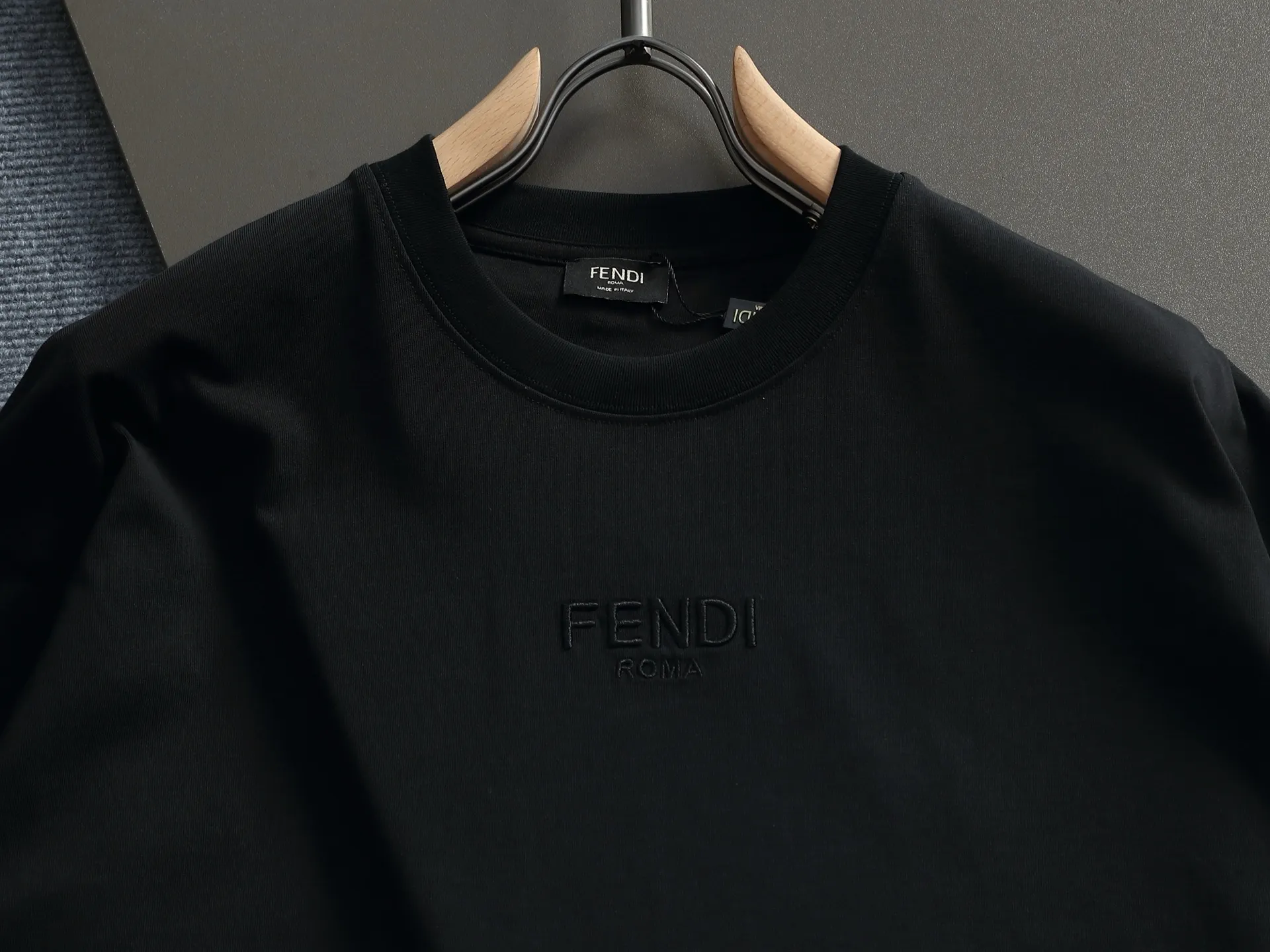 Logo-Embroidered Cotton-Jersey T-Shirt D14514625 — view 2