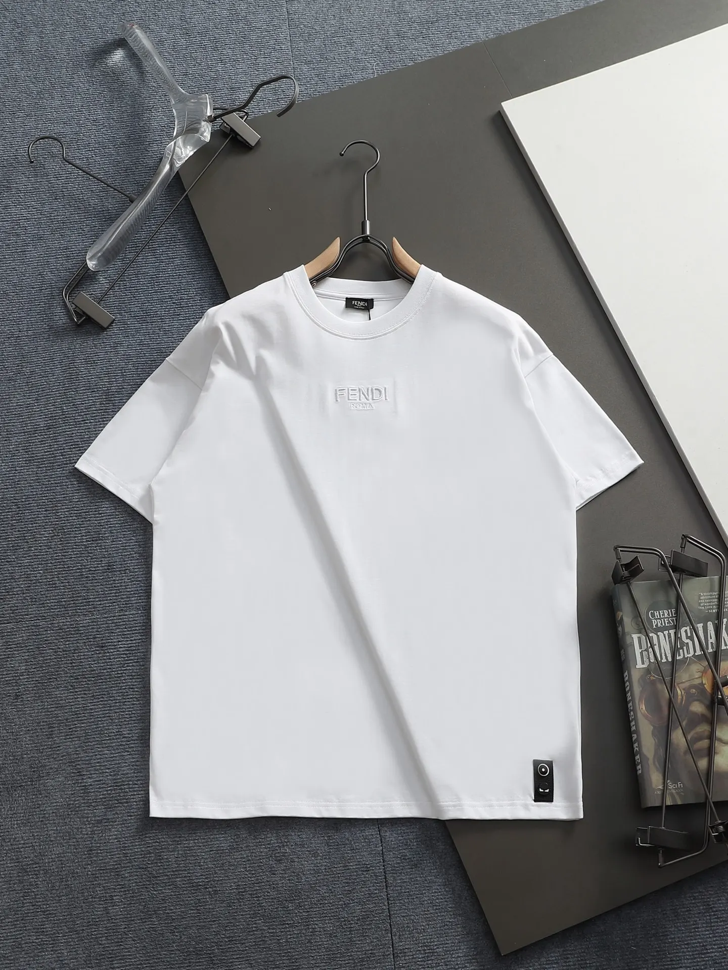 Logo-Embroidered Cotton-Jersey T-Shirt D14514626