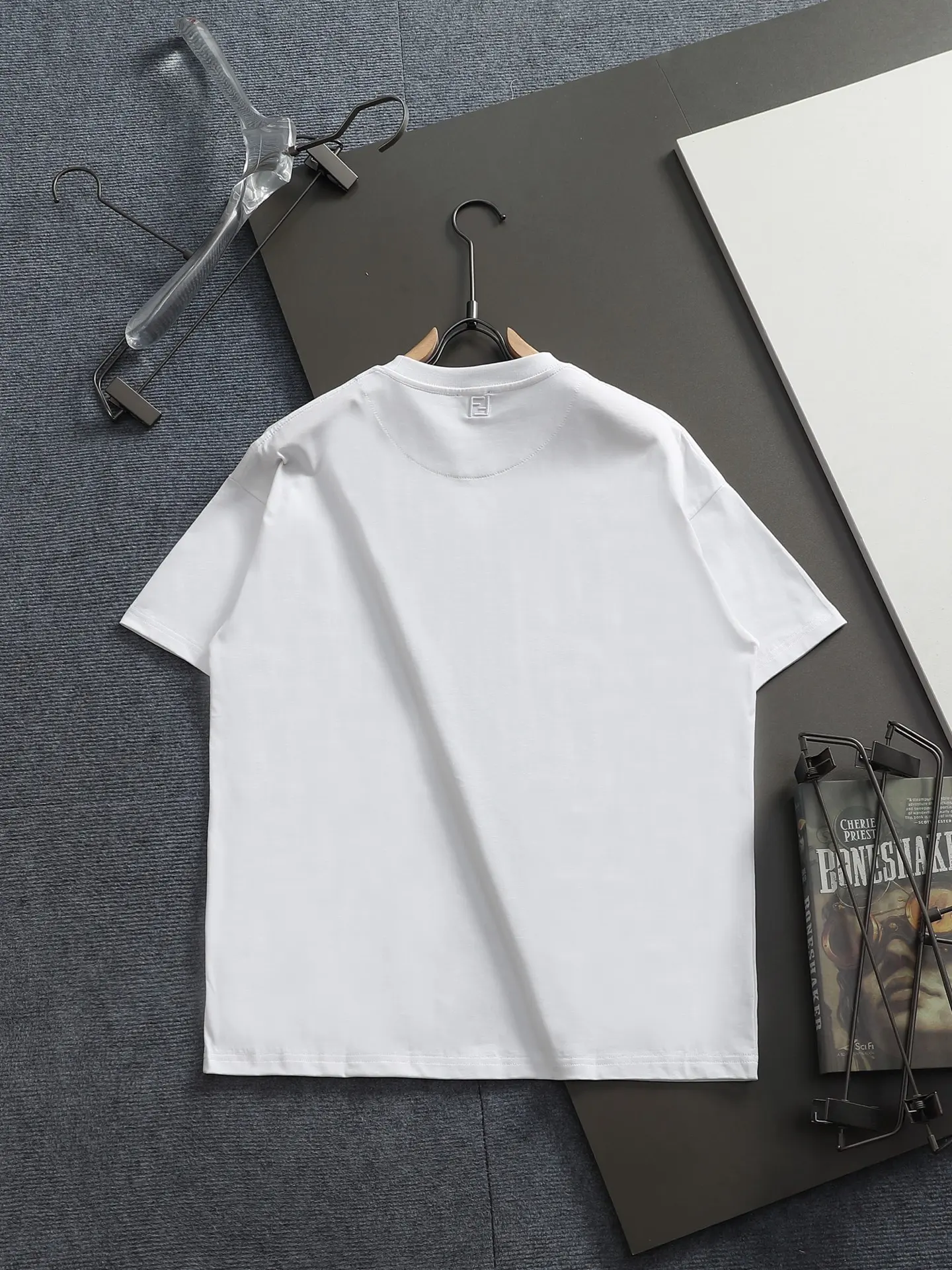 Logo-Embroidered Cotton-Jersey T-Shirt D14514626 — view 2