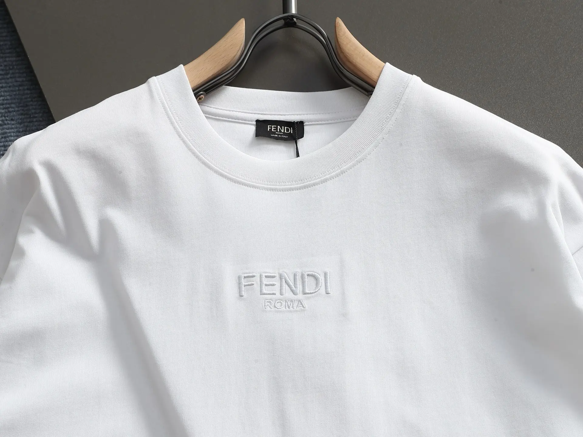 Logo-Embroidered Cotton-Jersey T-Shirt D14514626 — view 3