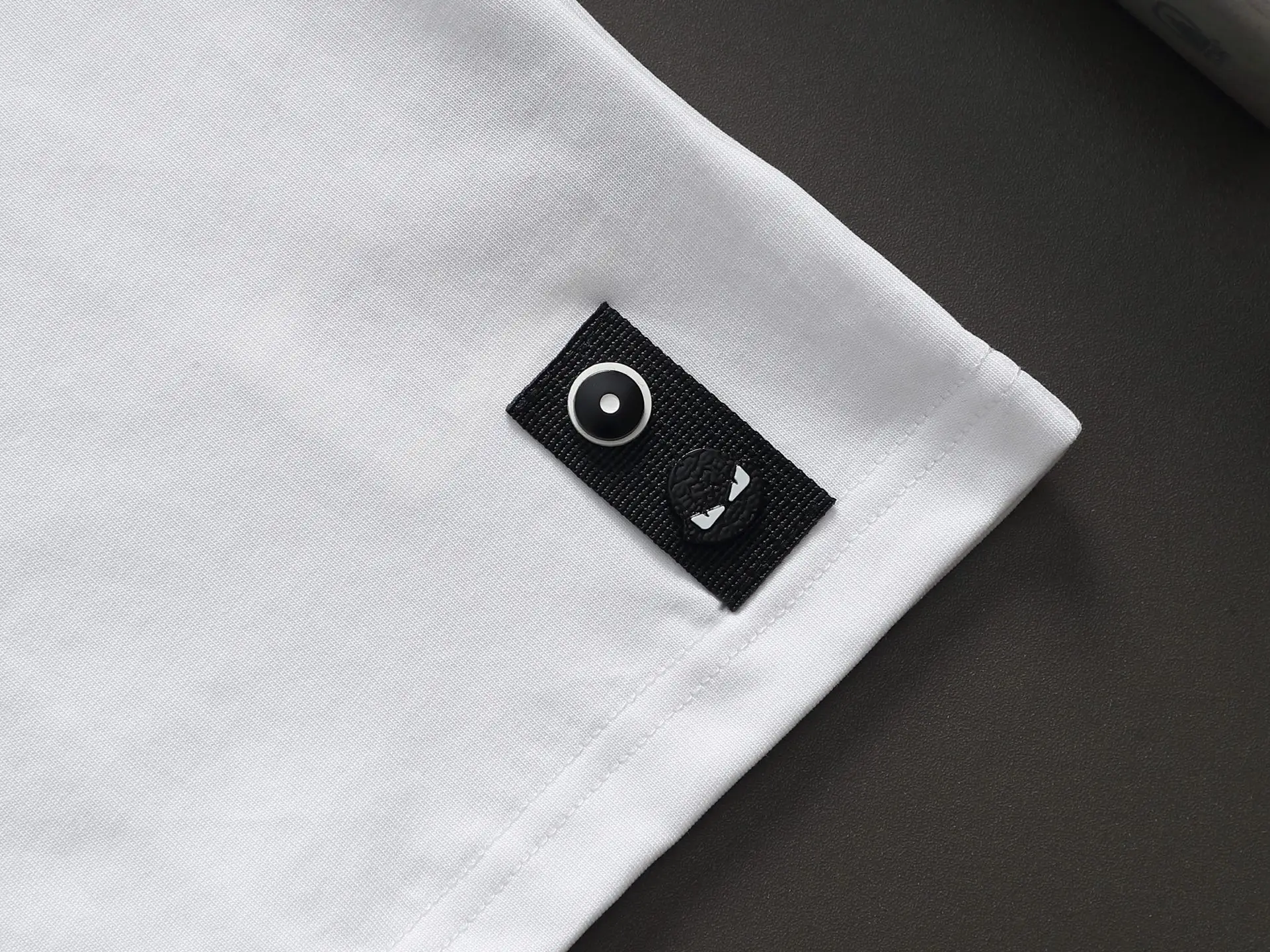 Logo-Embroidered Cotton-Jersey T-Shirt D14514626 — view 6