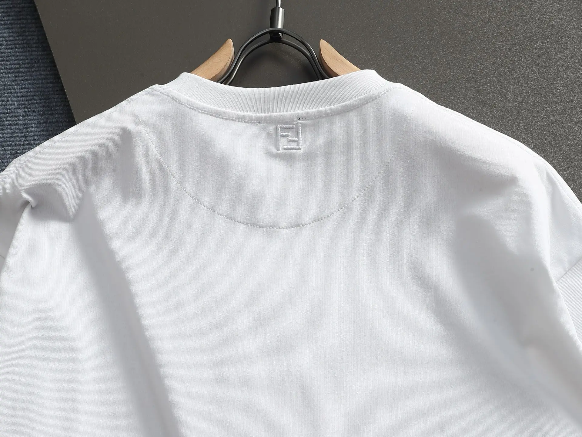Logo-Embroidered Cotton-Jersey T-Shirt D14514626 — view 12