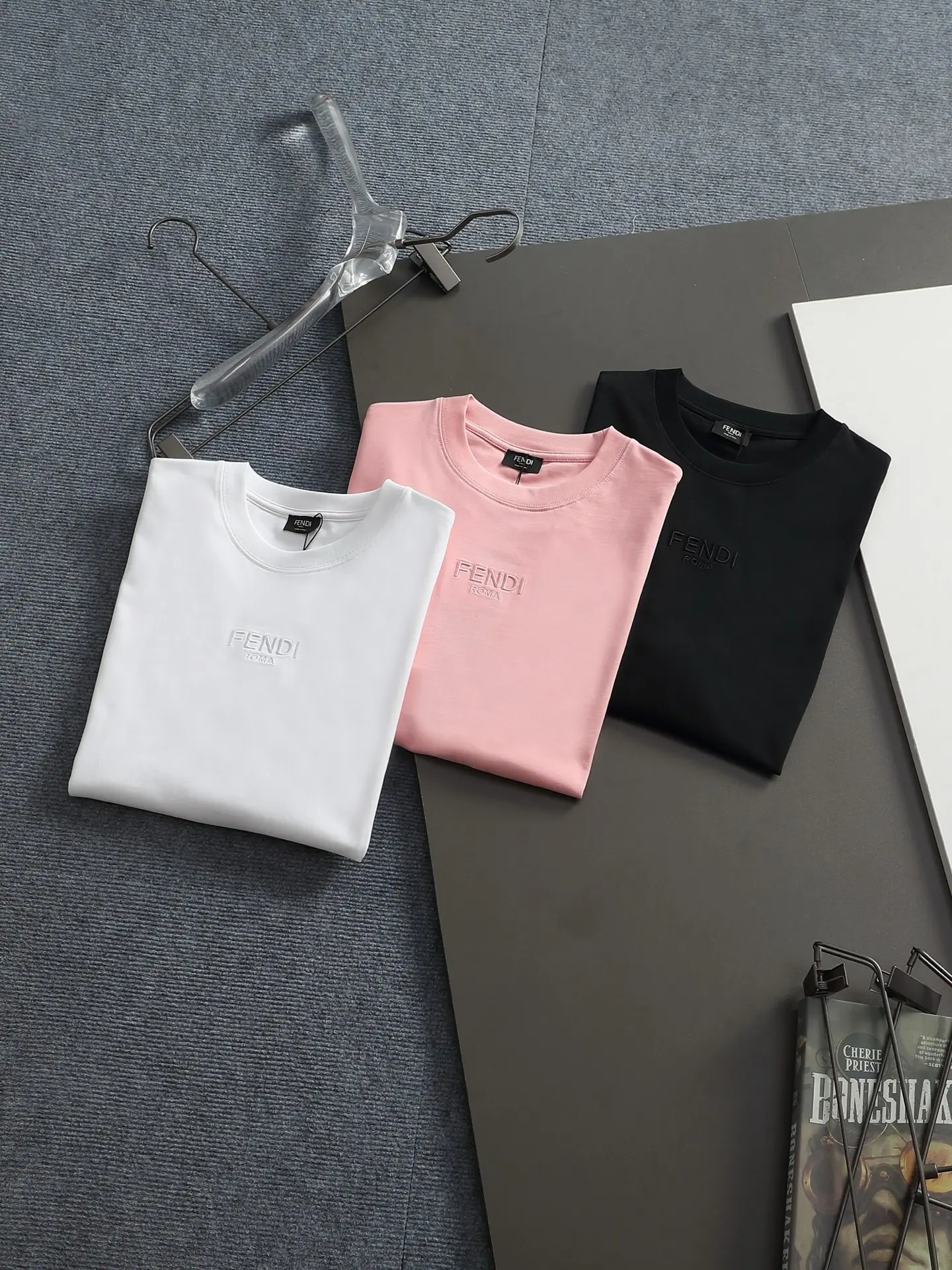 Logo-Embroidered Cotton-Jersey T-Shirt D14514626 — view 13