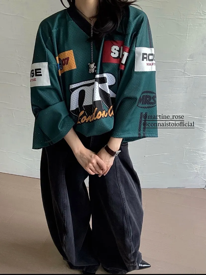 Martine Rose Oversized Graphic Mesh Football Jersey D14523793 — view 2