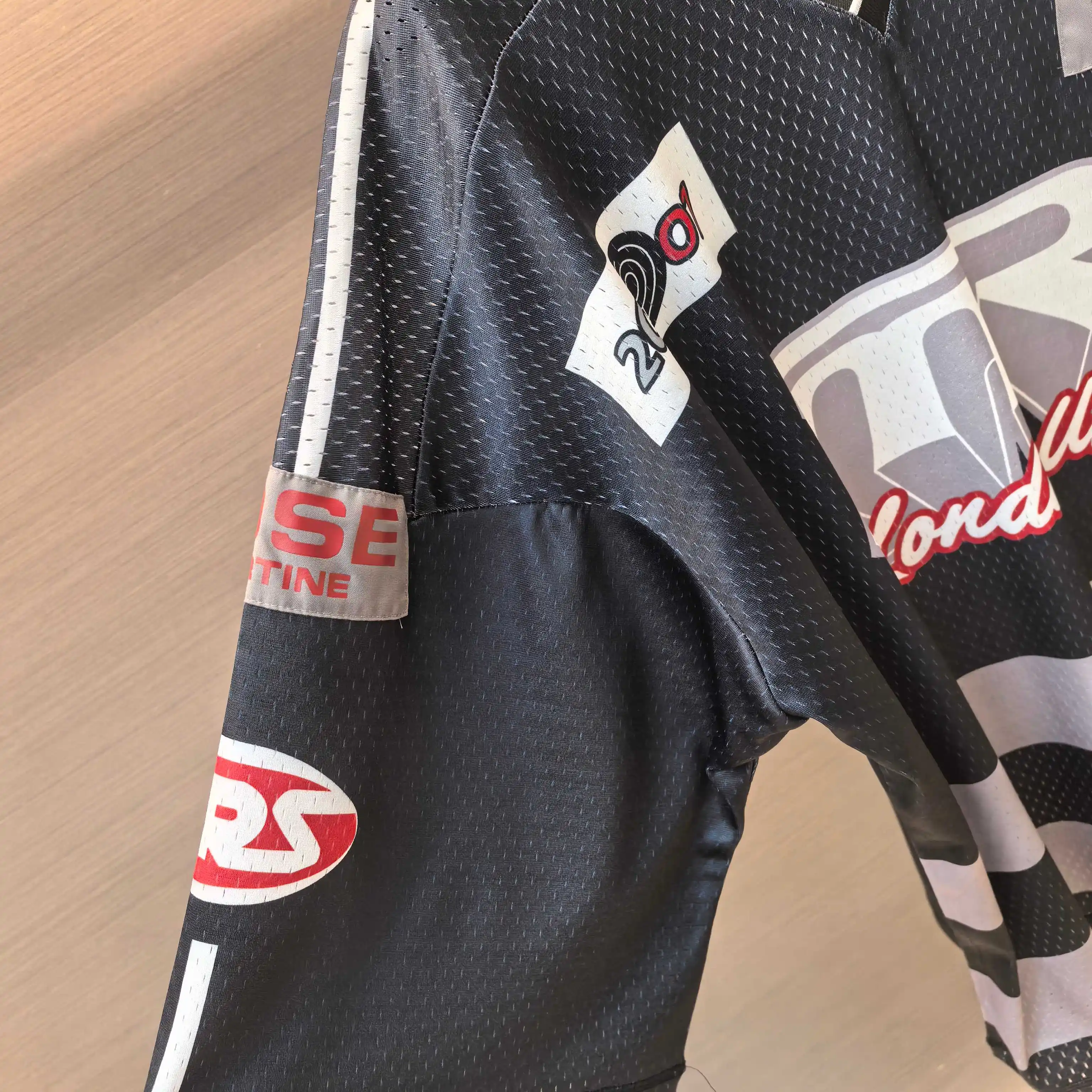 Oversized Logo-Print Mesh Football Jersey D14523791 — view 5