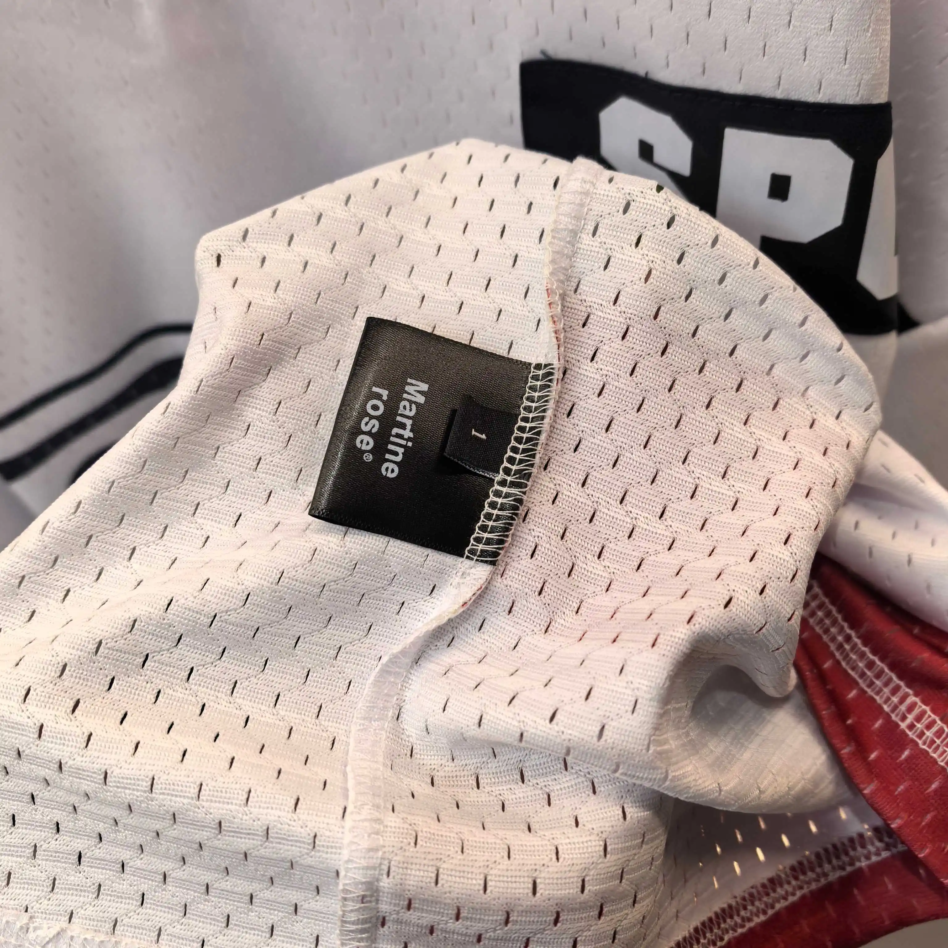 Oversized Striped Mesh Football Jersey D14523787 — view 6