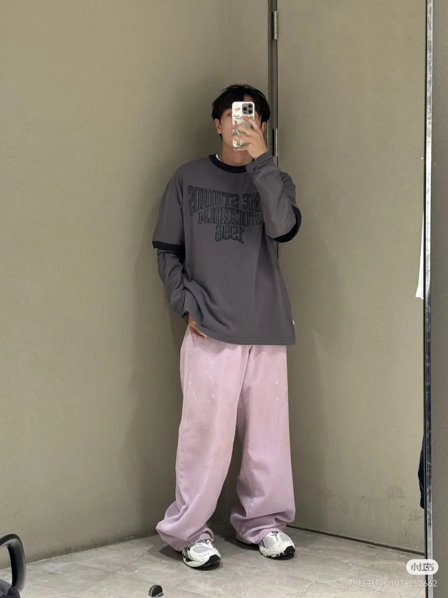 Acne Studios Layered Long-Sleeve Logo T-Shirt D15023743 — view 2