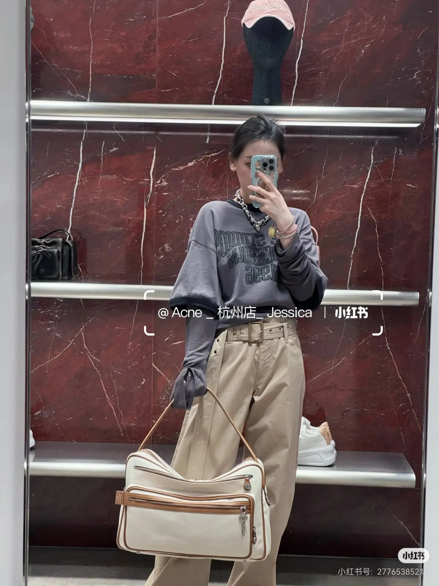 Acne Studios Layered-Look Logo Long-Sleeve T-Shirt D15023746 — view 2