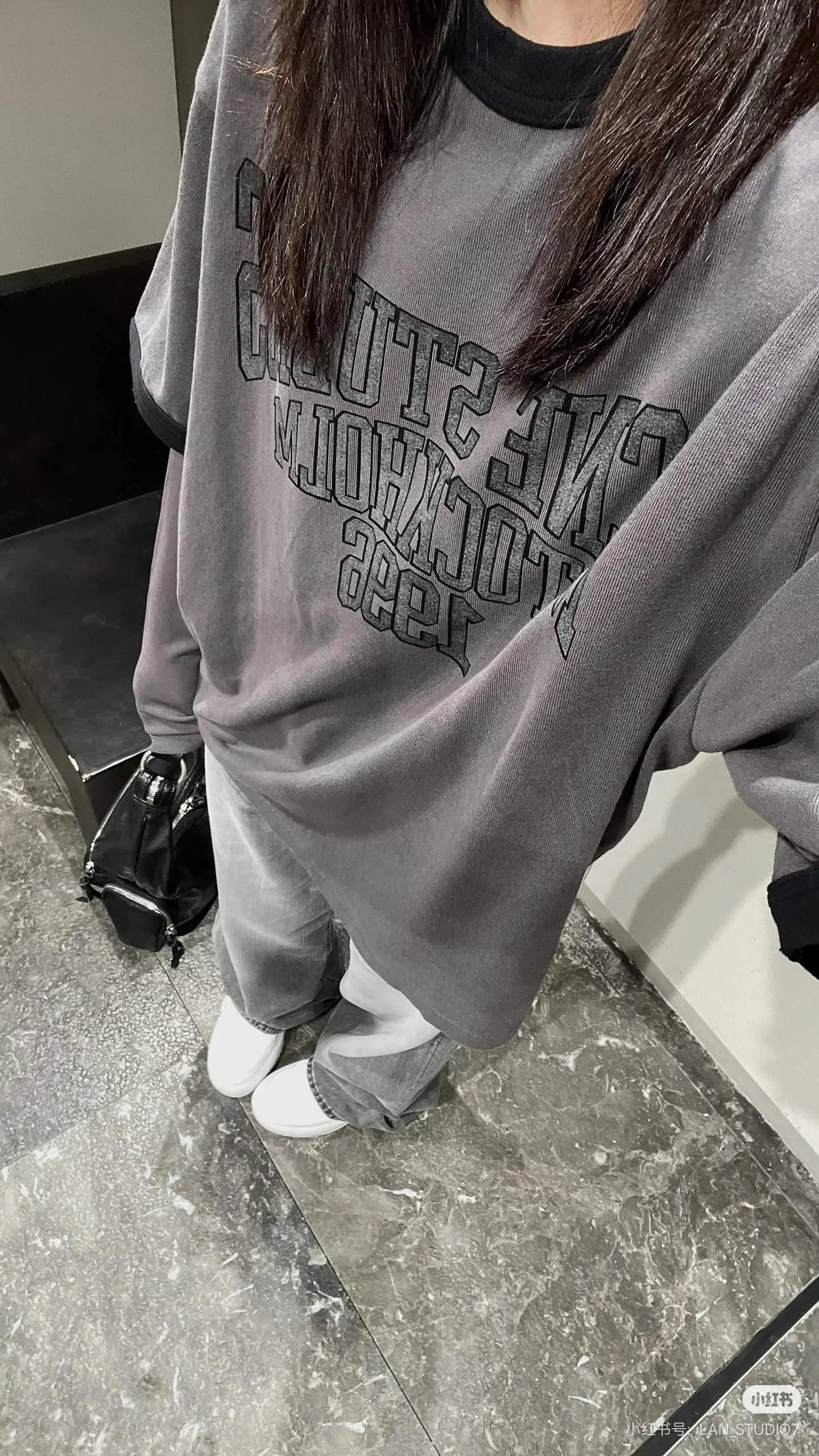 Acne Studios Layered-Look Logo Long-Sleeve T-Shirt D15023746 — view 4