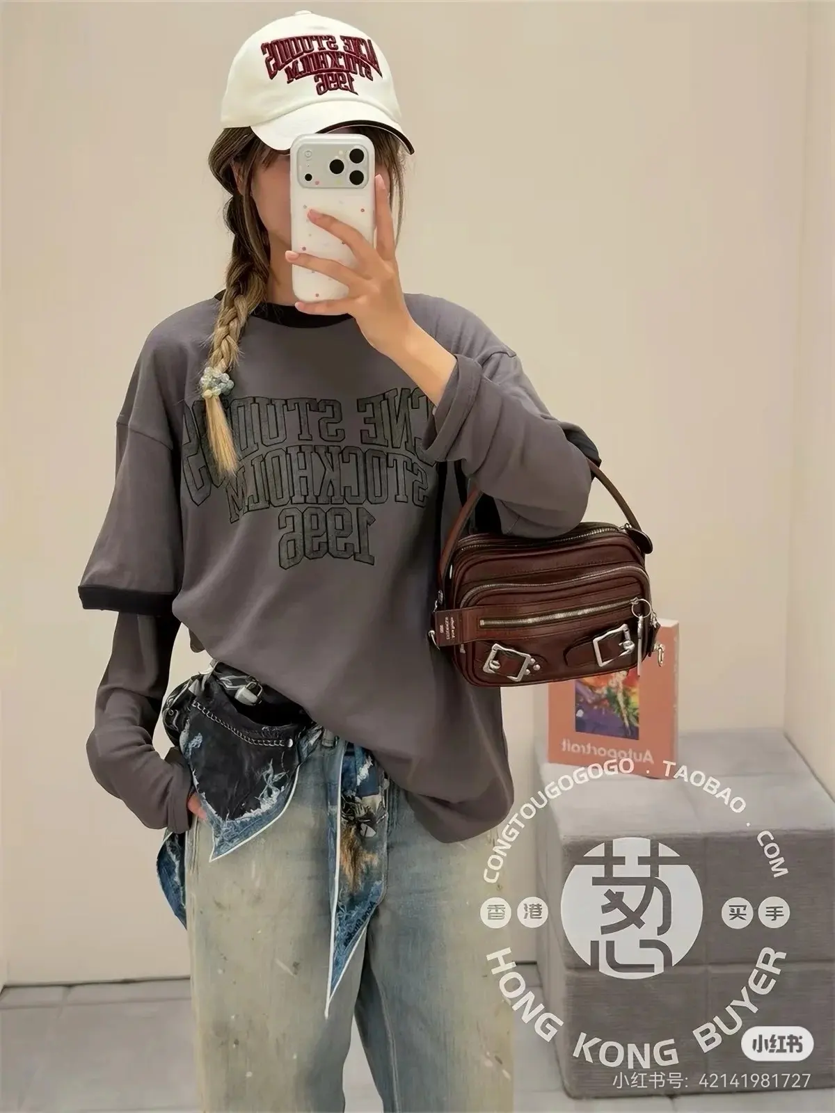 Acne Studios Layered-Look Logo Long-Sleeve T-Shirt D15023746 — view 9