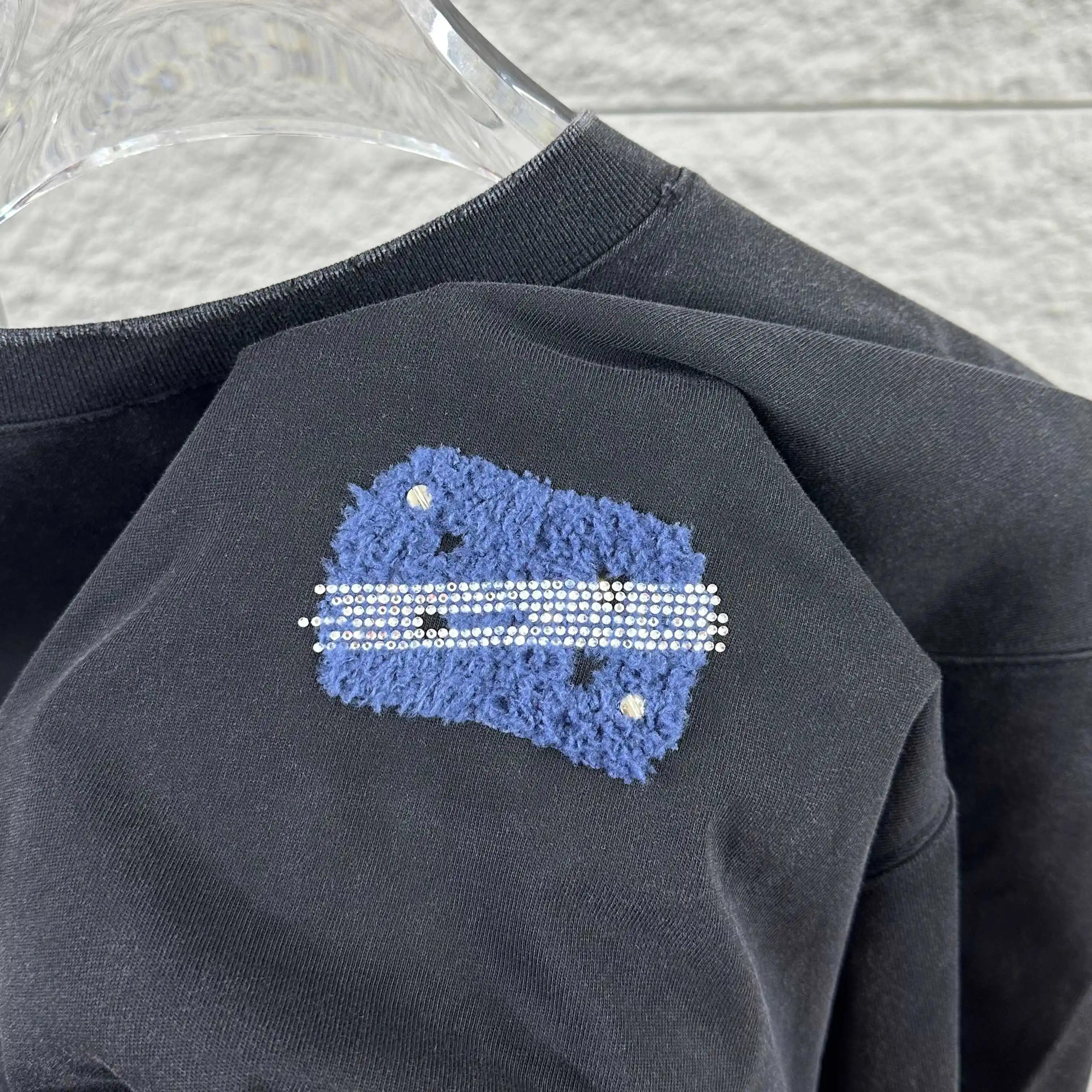 Embellished Distressed Cotton T-Shirt D15012474 — view 3