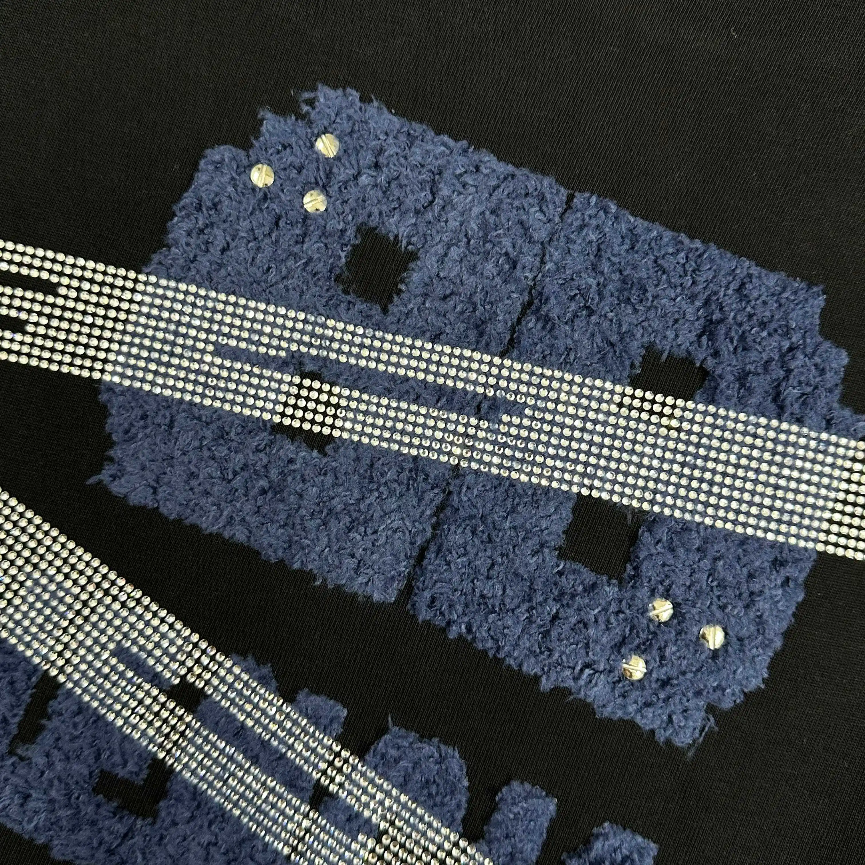 Embellished Distressed Cotton T-Shirt D15012474 — view 5