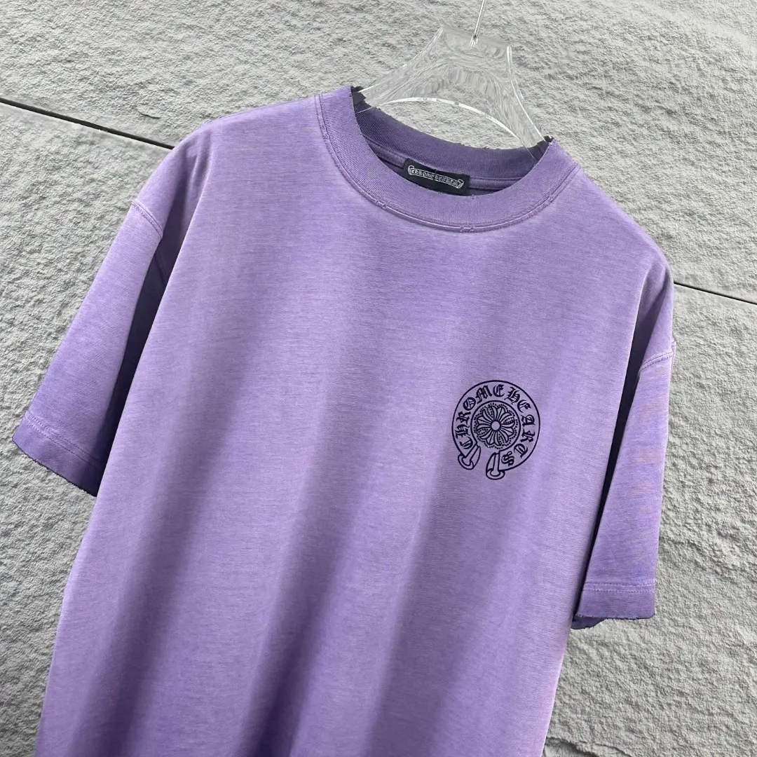 Chrome Hearts Distressed Flocked Logo T-Shirt D15019716 — view 4