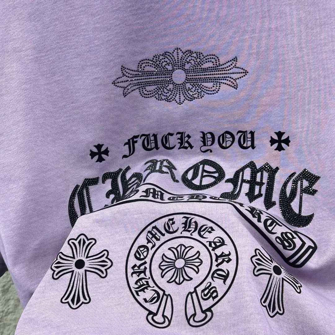Chrome Hearts Distressed Flocked Logo T-Shirt D15019716 — view 7