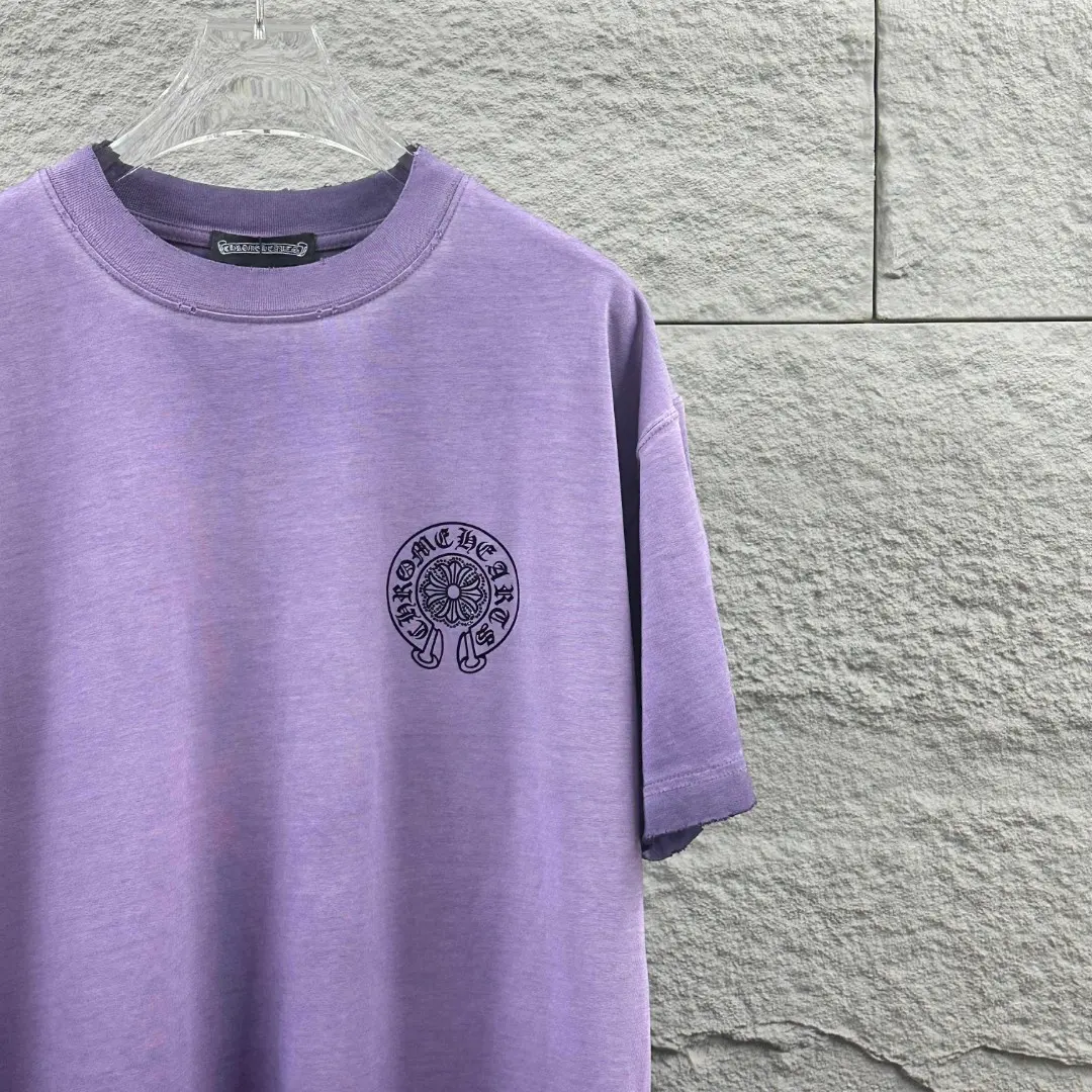 Chrome Hearts Distressed Flocked Logo T-Shirt D15019716 — view 8