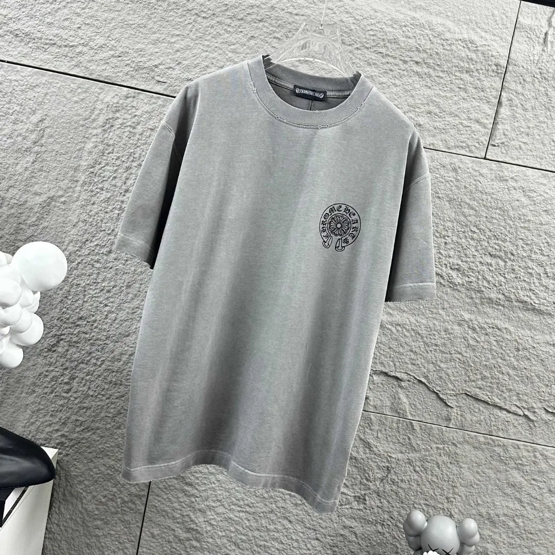 Distressed Washed Cotton Graphic T-Shirt D15019715 — view 3